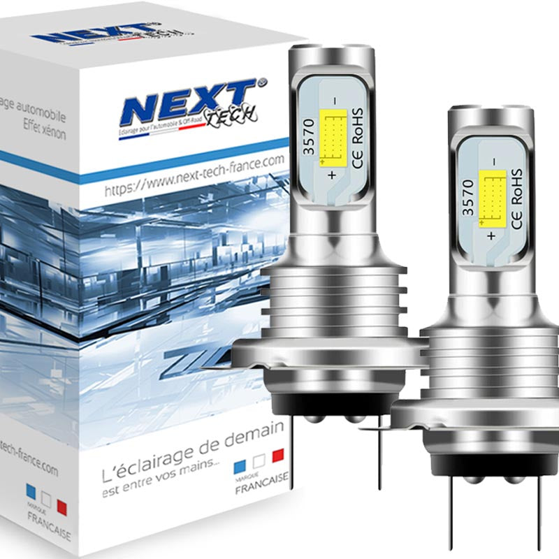 Ampoules LED H7 50W ultra-brillantes - Blanc - NEXT-TECH
