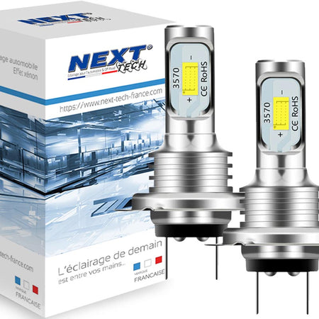 Ampoules LED H7 50W ultra-brillantes - Blanc - NEXT-TECH