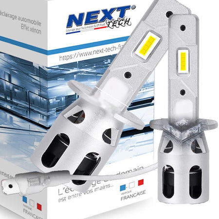 Kit LED H1 65W ventilé canbus miniature plug and play de marque Next Tech Swiss