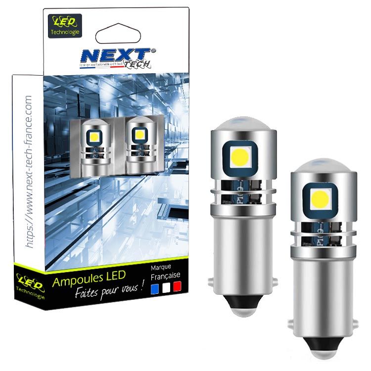 Ampoules LED BA9S T4W 12V - 24V Canbus pour voiture et camion de la marque Next Tech Swiss