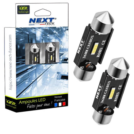 Navettes LED C5W 36mm - canbus - anti erreur ODB de la marque Next Tech Swiss