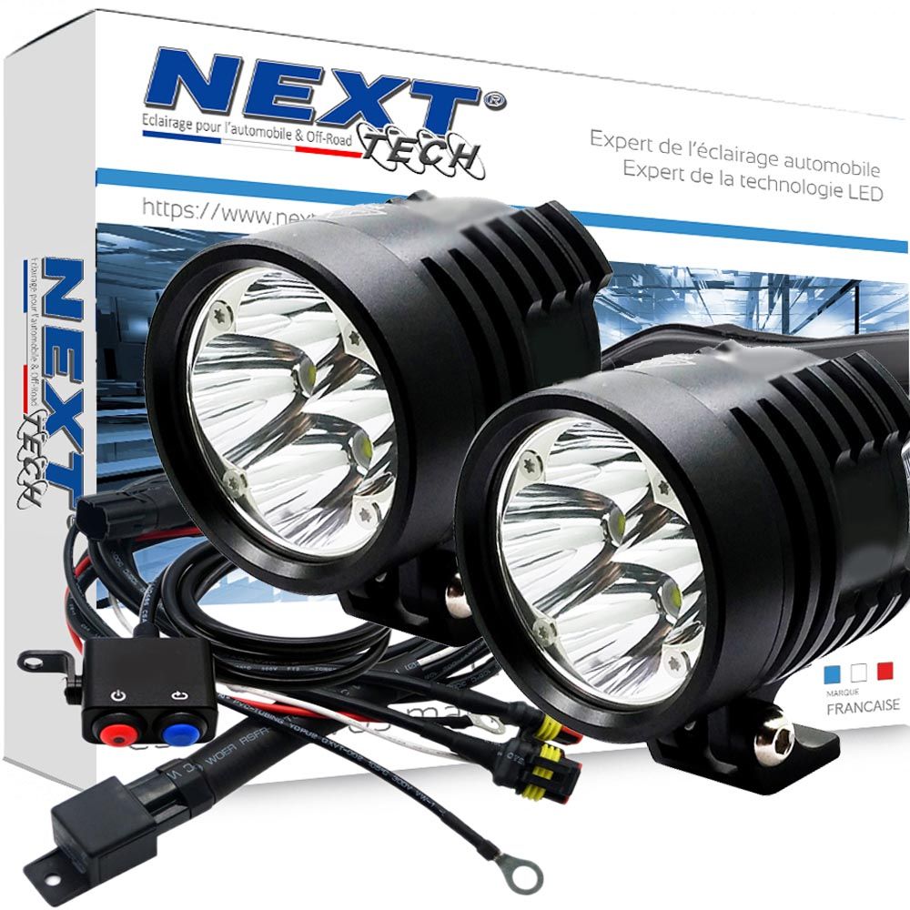 Accessoires d'éclairage longue portée M1000XR BMW, phares LED puissants, équipement automobile de haute qualité, marque Next Tech Swiss